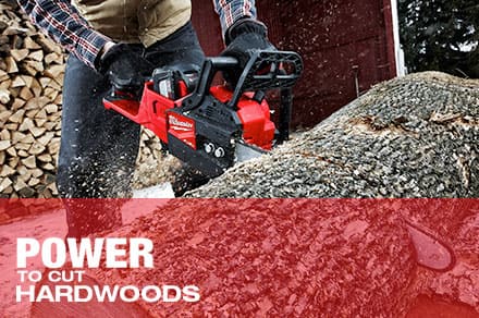Power to cut hardwoods