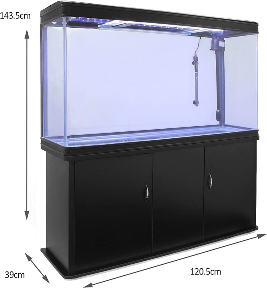 Large Fish Tank Aquarium 4ft 700L Marine Tropical Saltwater Freshwater