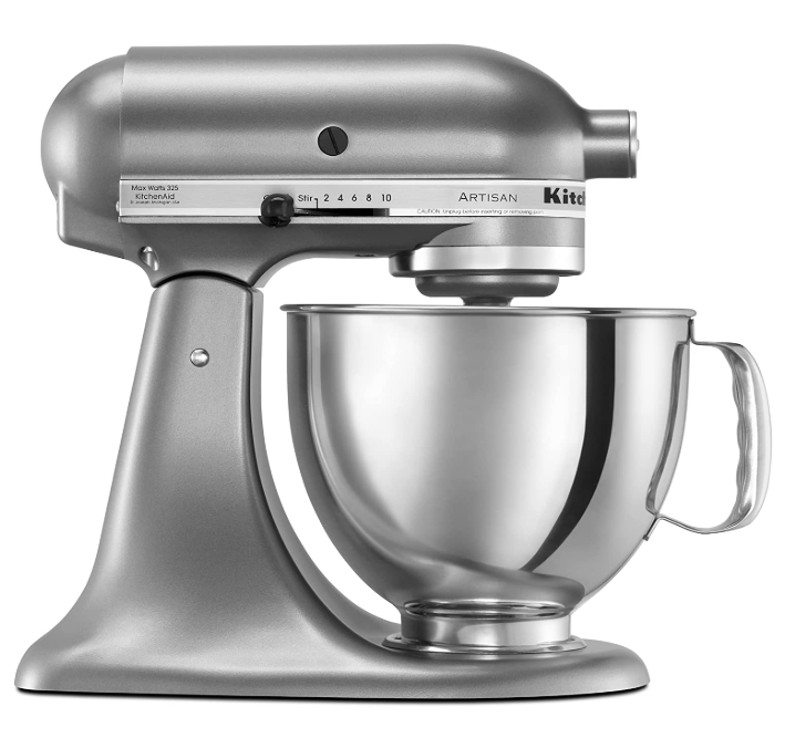 KitchenAid 5-Qt. Tilt-Head Stand Mixer KSM150PSBM Artisan Series, 5 Quart, Black Matte
