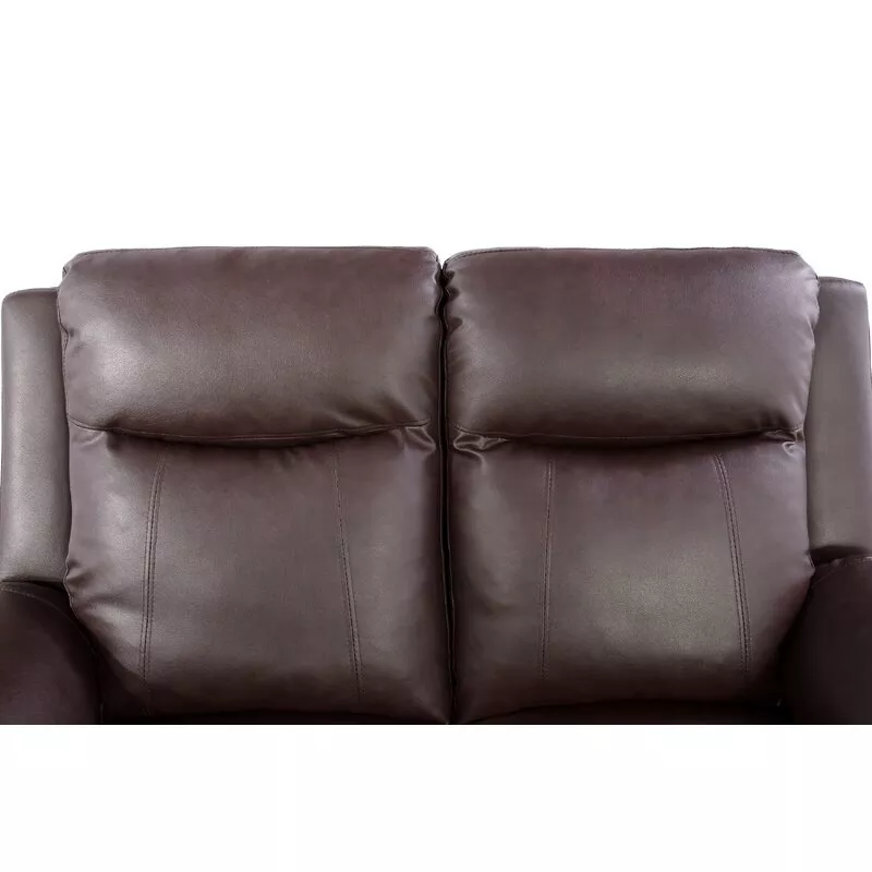 2 PIECE FAUX LEATHER RECLINING LIVING ROOM SET