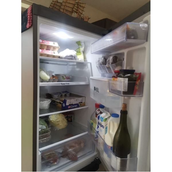 RB31FDRNDSA – freestanding – 308 litres – A+ – metallic fridge-freezer – fridge-freezers (freestanding, graphite, metallic, up-right, LED, glass, 308 litres) [Energy Class A+]