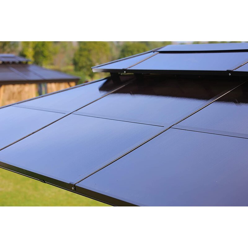 Erommy 13 Ft. W x 10 Ft. D Aluminum Paito Gazebo