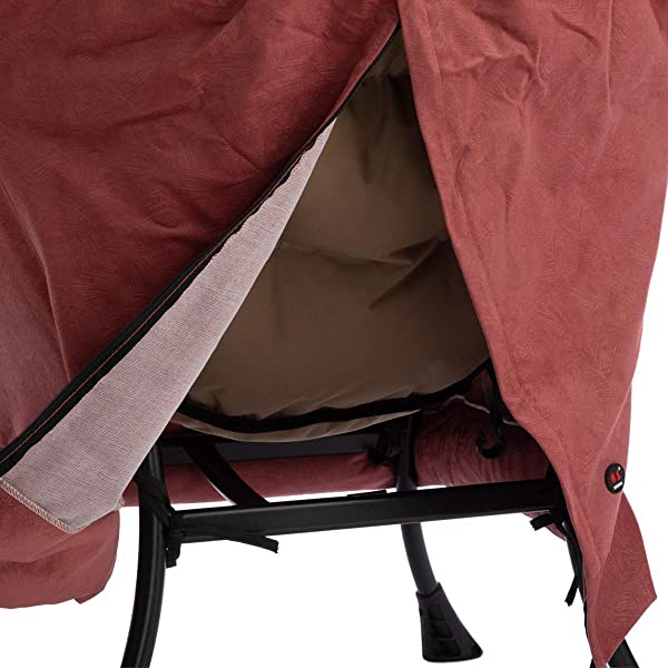 AbocoFur Modern Large Cotton Fabric Lazy Chair,Accent Contemporary Lounge Chair, Single Steel Frame Leisure Sofa Chair with Armrests and A Side Pocket, Beige