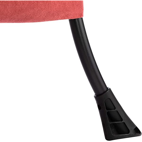 AbocoFur Modern Large Cotton Fabric Lazy Chair,Accent Contemporary Lounge Chair, Single Steel Frame Leisure Sofa Chair with Armrests and A Side Pocket, Beige