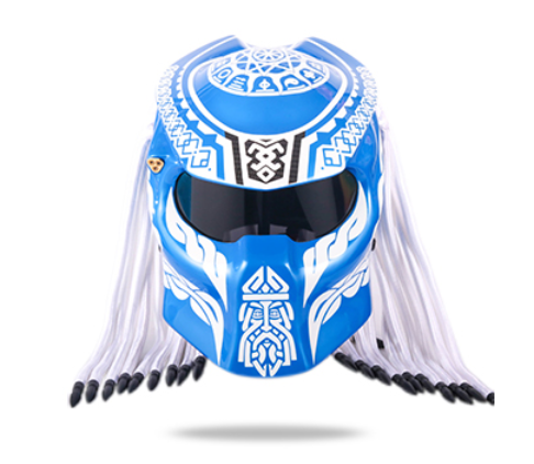 Robot motorcycle helmet, DOT/FMVSS-218 safety standard, adult male and female