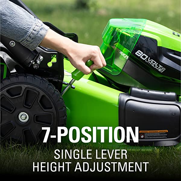 Greenworks Pro 80V 21 inch Cordless Push Lawn Mower, Includes Two 2Ah Batteries and Charger, GLM801601 (2) 2Ah Batteries Push