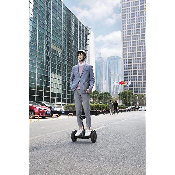 Segway Ninebot S and S-Max Smart Self-Balancing Electric Scooter with LED Light, Powerful and Portable, Compatible with Gokart kit Ninebot S, Black