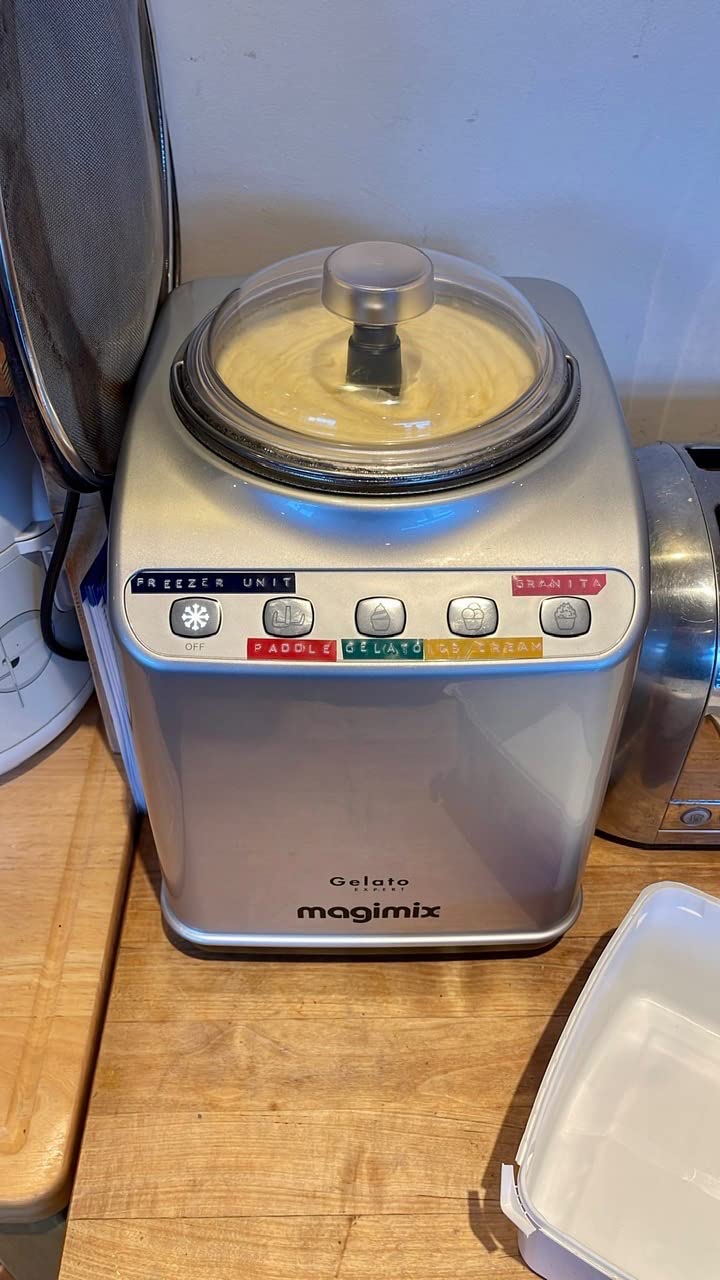 Magimix Gelato Expert Frozen Dessert Maker with Built In Compressor 2x2 Litre bowls Makes Ice Cream