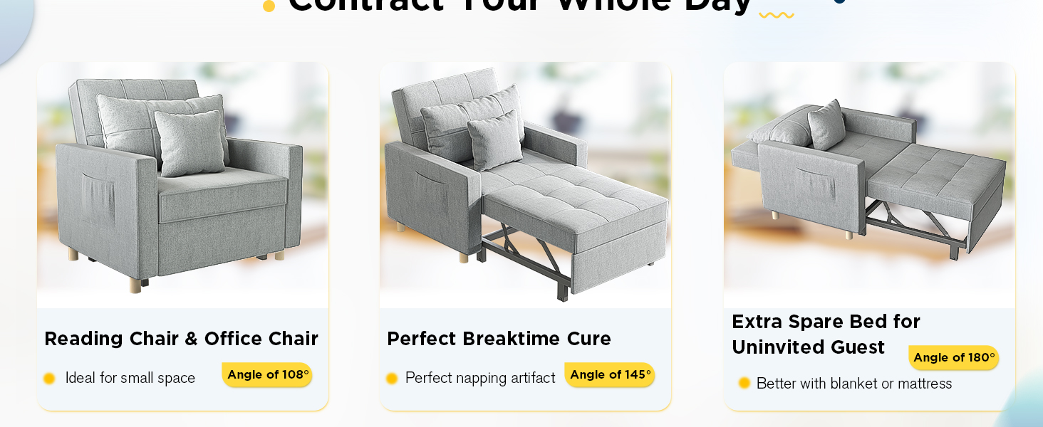 3-in-1 Convertible Chair