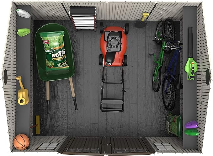 Lifetime 10 x 8 Heavy Duty Fully Accessorised Plastic Shed