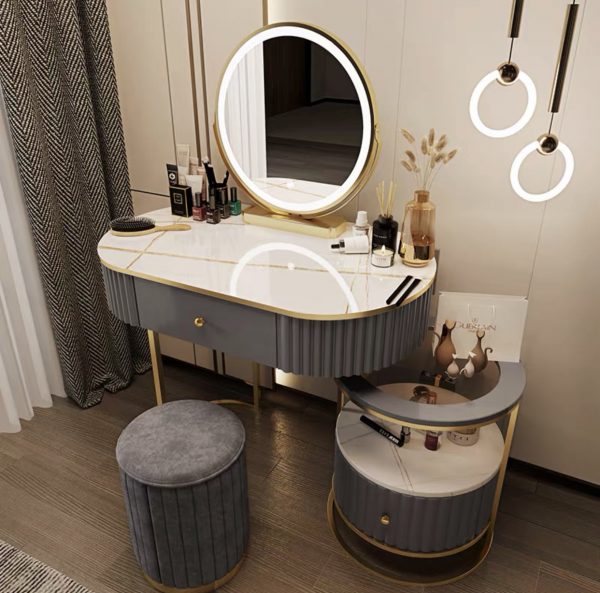 ZXCVBNM cosmetic dressing table with mirror, household furniture bedroom dressing table stool set dressing table set