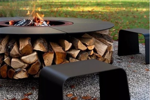 Patio brazier Garden grill outdoor furniture grill iron brazier