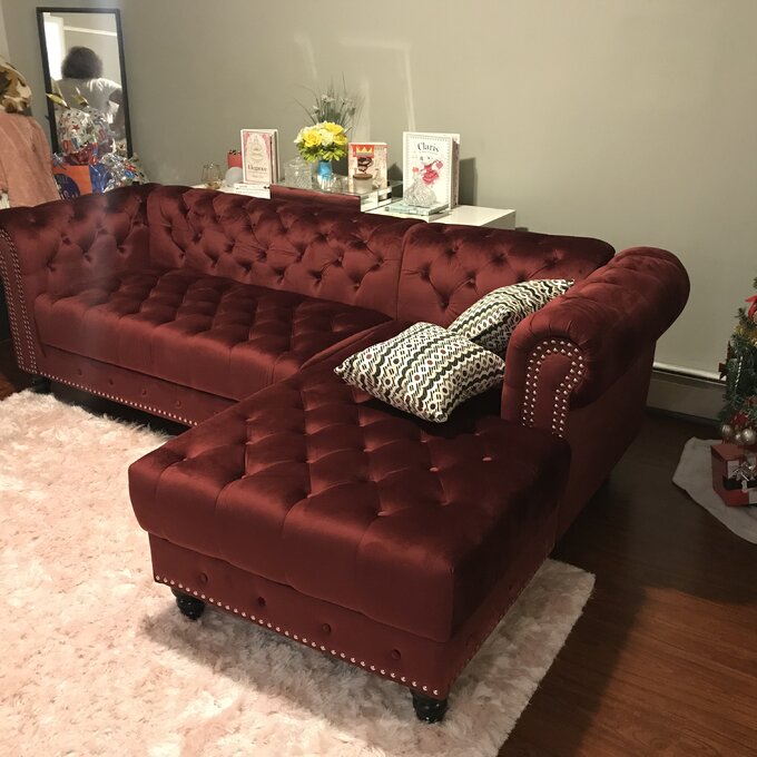 【Furniture】Lora 2 - Piece Upholstered Chaise Sectional