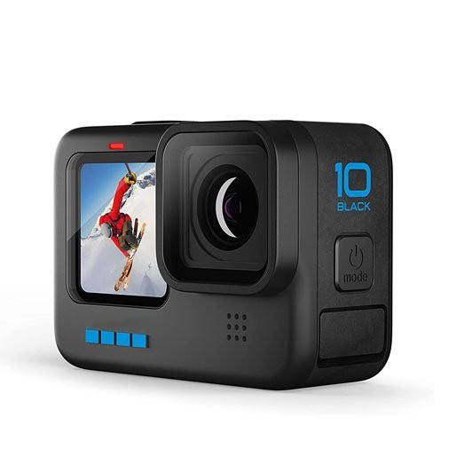 GoPro HERO10 Black-Waterproof sports camera with front LCD and touch screen rear screen, 5.3K60 ultra-high-definition video, 23MP photos, 1080p real-time streaming