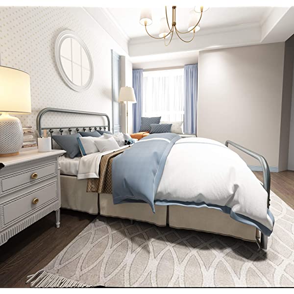 Black Metal Bed Frame Full Size with Headboard and Footboard Single Platform Mattress Base,Metal Tube and Iron-Art Bed(Full,Black) Full Black