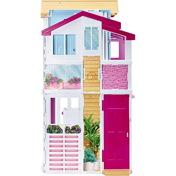 Barbie 3-Story House with Pop-Up Umbrella,
