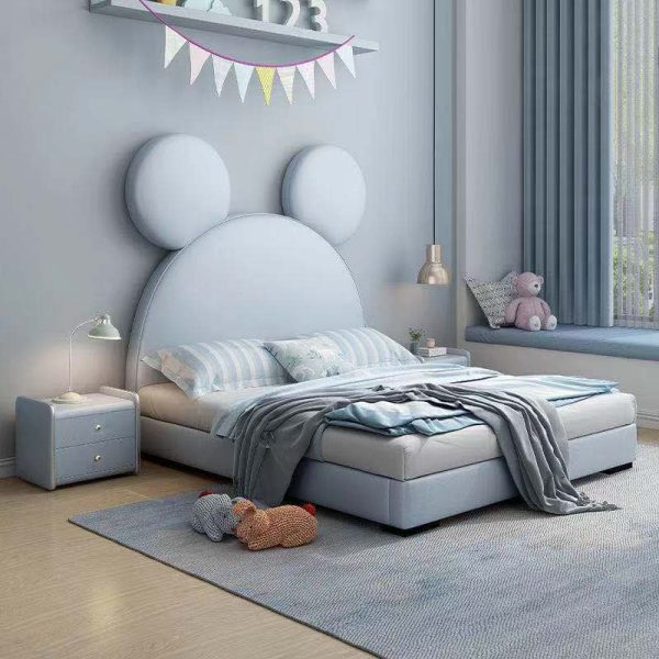 LIKIMIO Queen Platform Bed Frame with Headboard, Bed Frame Queen Size with Strong Wooden Slat Support, Noise-Free, No Box Spring Needed