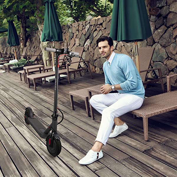 ESKUTE Electric Kick Scooter Commuting Electric Scooter Longe Range, Upgraded Motor Power, Foldable Commuter for Adults All-season, commuting, long range