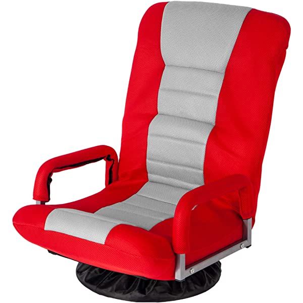 Harper&Bright Designs Folding Lazy Sofa Floor Chaise Lounge Chair Futon with Back Support, Beige