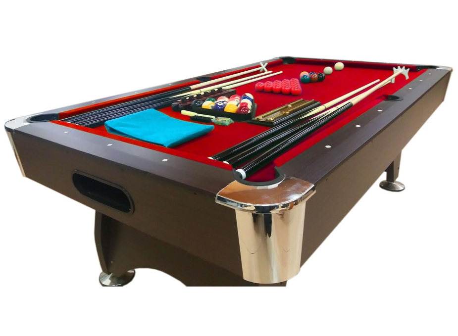 · 7' Feet Billiard Pool Table Snooker Full Set Accessoies Game Mod.