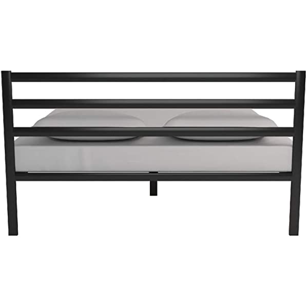 ZINUS Mia Metal Platform Bed Frame / Wood Slat Support / No Box Spring Needed / Easy Assembly, Black, Full Standard Full Black