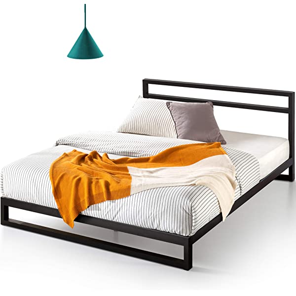 ZINUS Trisha Metal Platforma Bed Frame / Wood Slat Support / No Box Spring Needed / Easy Assembly, Full Full Standard Platform Bed Frame