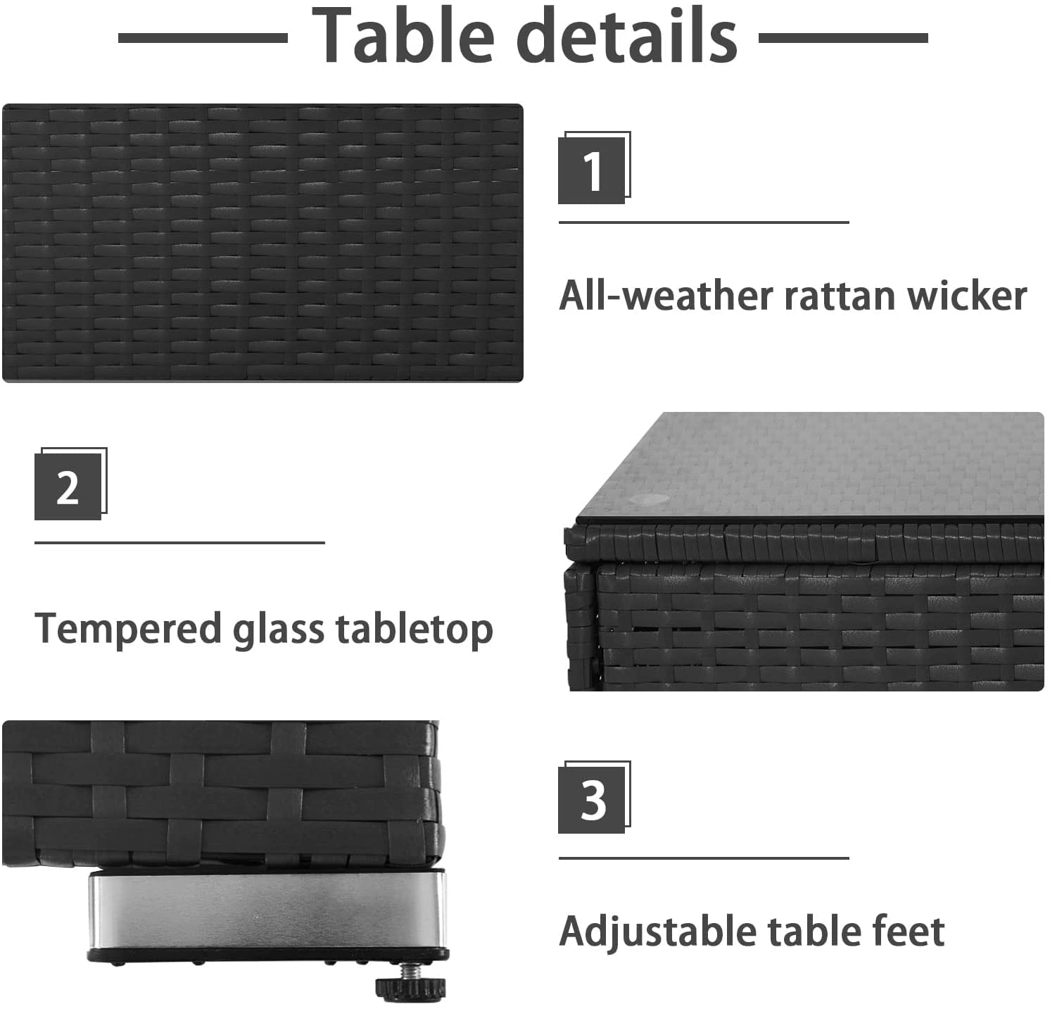 【Furniture】【BS】9 PCS Patio Outdoor Furniture Sets, Sectional Manual Weaving Wicker Conversation Sofa Set
