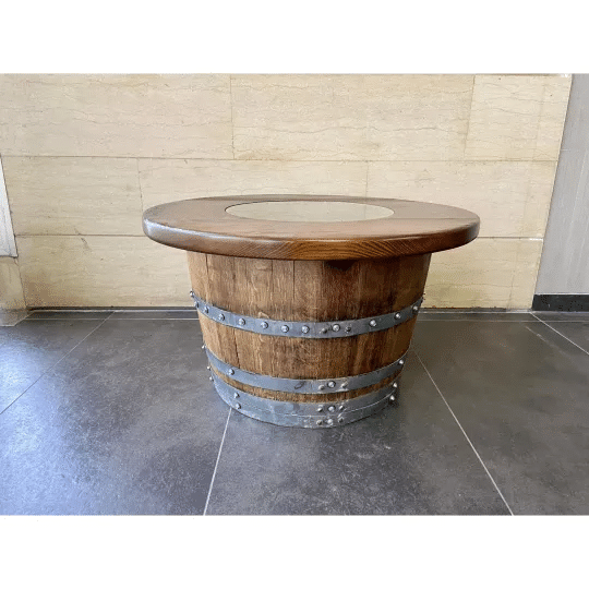 4-Chair Half-Barrel Lounge Set