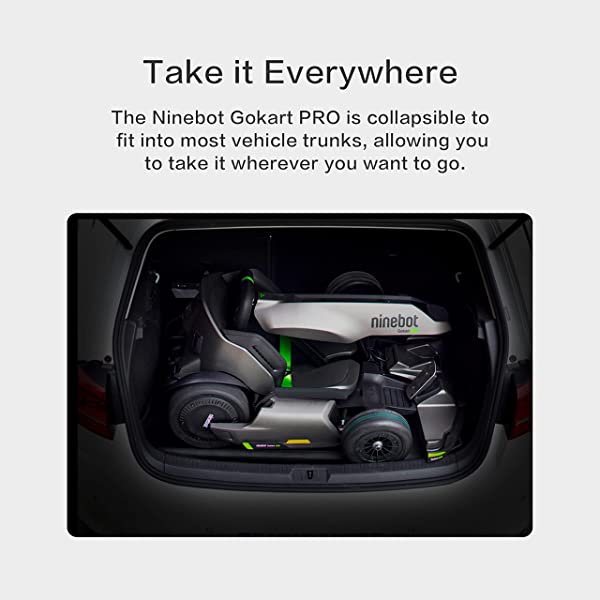 Segway Ninebot Electric GoKart Pro and Gokart Bundle, Outdoor Race Pedal Go Karting Car for Kids and Adults, Adjustable Length and Height, Ride On Toys Gokart Pro (with Ninebot S MAX)