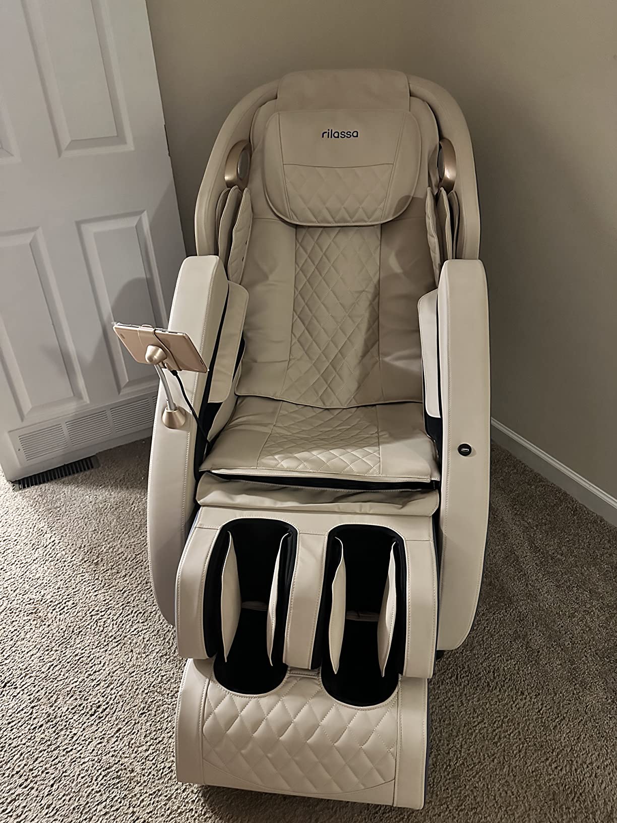 【Furniture】Massage Chair, APP Controlled 4D Massage Chairs, SL-Track Full Body Shiatsu Massage Chair Recliner