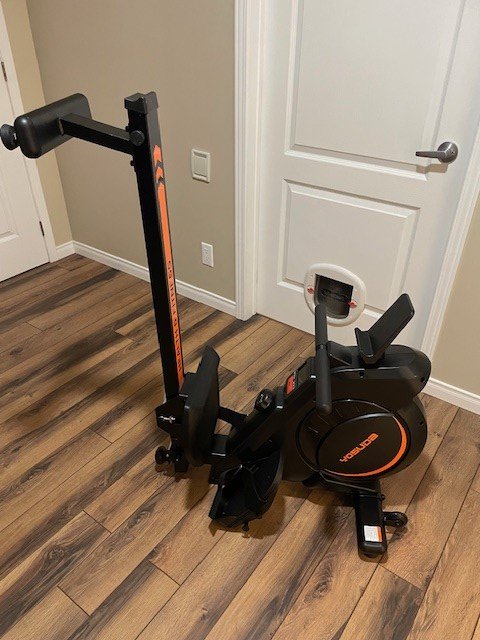 YOSUDA Magnetic Rowing Machine - 350 lb Weight Capacity with LCD Display, Tablet Holder and Comfort Seat