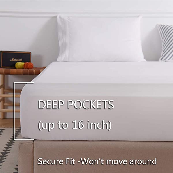 LBRO2M Bed Sheet Set Queen Size 16 Inches Deep Pocket 1800 Thread Count 100% Microfiber Sheet,Bedding Super Soft Comfortable, Cool Warm,4 Piece（Dark Grey） Dark Grey Queen