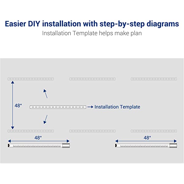 FLEXIMOUNTS 4x8 Overhead Garage Storage Rack Adjustable Ceiling Garage Rack Heavy Duty, 96