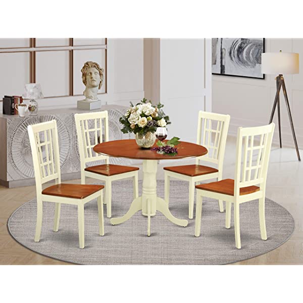 5 PC Dining room set -Table and 4 Dining Chairs Dlni5-blk-lc