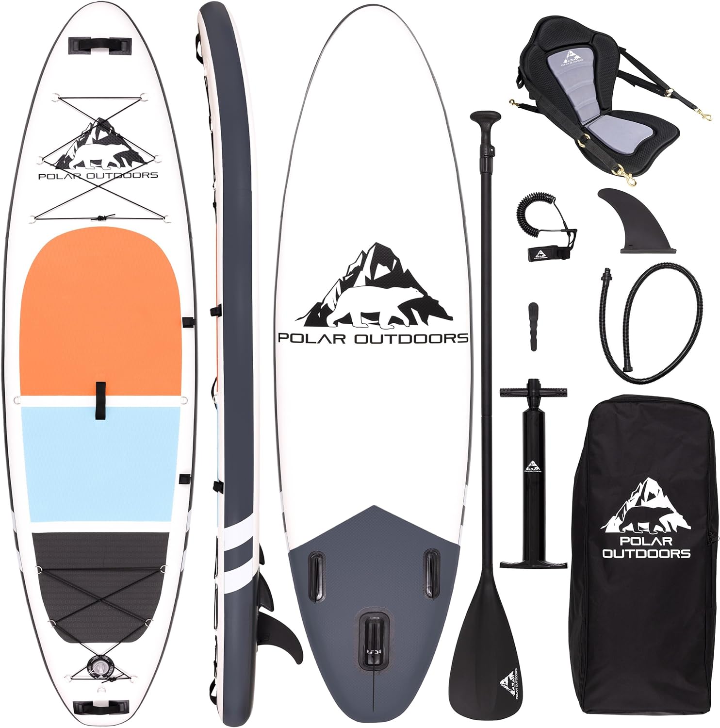 Roc Inflatable Stand Up Paddle Boards with Premium SUP Paddle Board Accessories, Wide Stable Design, Non-Slip Comfort Deck for Youth & Adults
