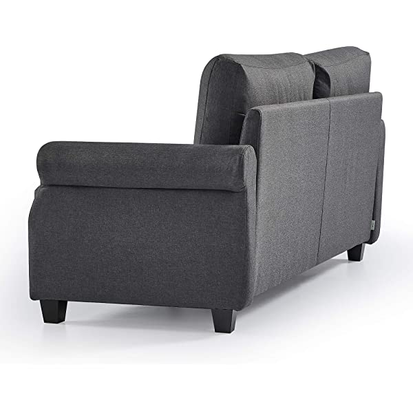 ZINUS Josh Loveseat Sofa / Easy, Tool-Free Assembly, Beige Beige Loveseat Sofa