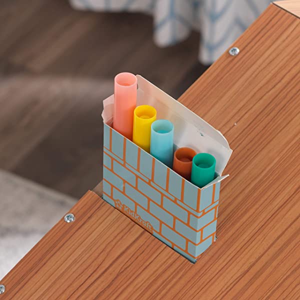 KidKraft Designed by Me™: Magnetic Makeover Wooden Dollhouse with Magnets, Fabric Wallpapers and 10 Pieces of Furniture, Gift for Ages 3+ Modern