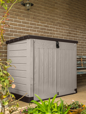 Pro Beige Outdoor storage shed