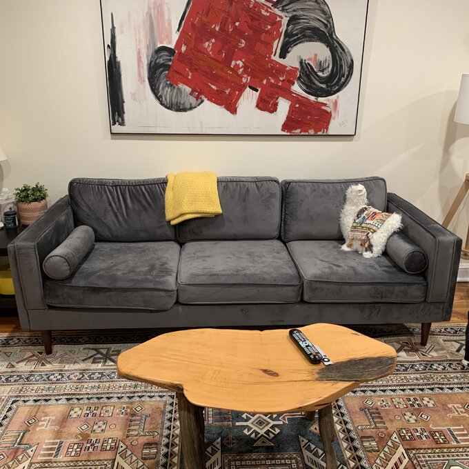 【Furniture】Lindel 86'' Upholstered Sofa