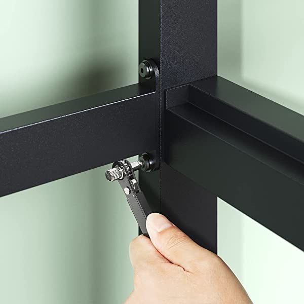 ZINUS Mia Metal Platform Bed Frame / Wood Slat Support / No Box Spring Needed / Easy Assembly, Black, Full Standard Full Black