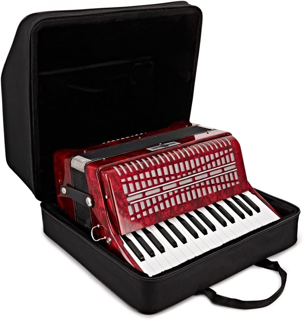 Piano Accordion with Carry Case and Shoulder Straps
