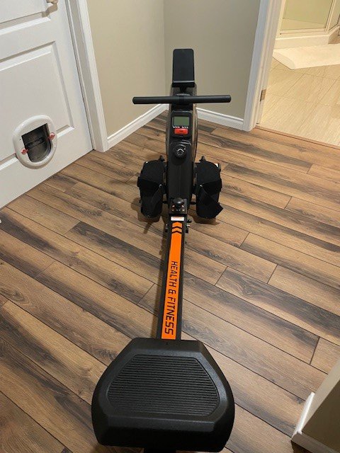 YOSUDA Magnetic Rowing Machine - 350 lb Weight Capacity with LCD Display, Tablet Holder and Comfort Seat