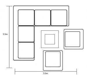 · Hartman Sorrento Square Casual Dining Set With Gas Fire Pit & Lounge Chairs Corner Sofa set