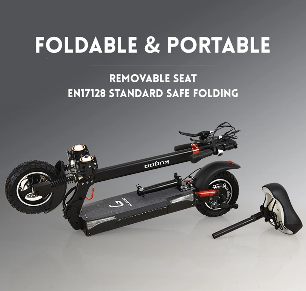 KUGOO M4 Pro Foldable Electric Scooter 10 Inch Off-road Tire 500W Brushless Motor 48V 21Ah Battery with Removable Seat