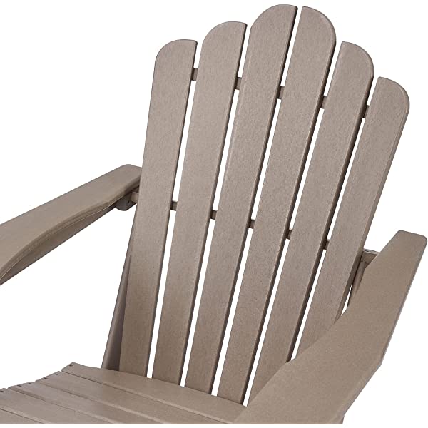 Ehomeline Classic Outdoor Adirondack Chairs with Connecting Plate Set of 3 for Garden Porch Patio Deck Backyard, Weather Resistant Accent Furniture, Blue