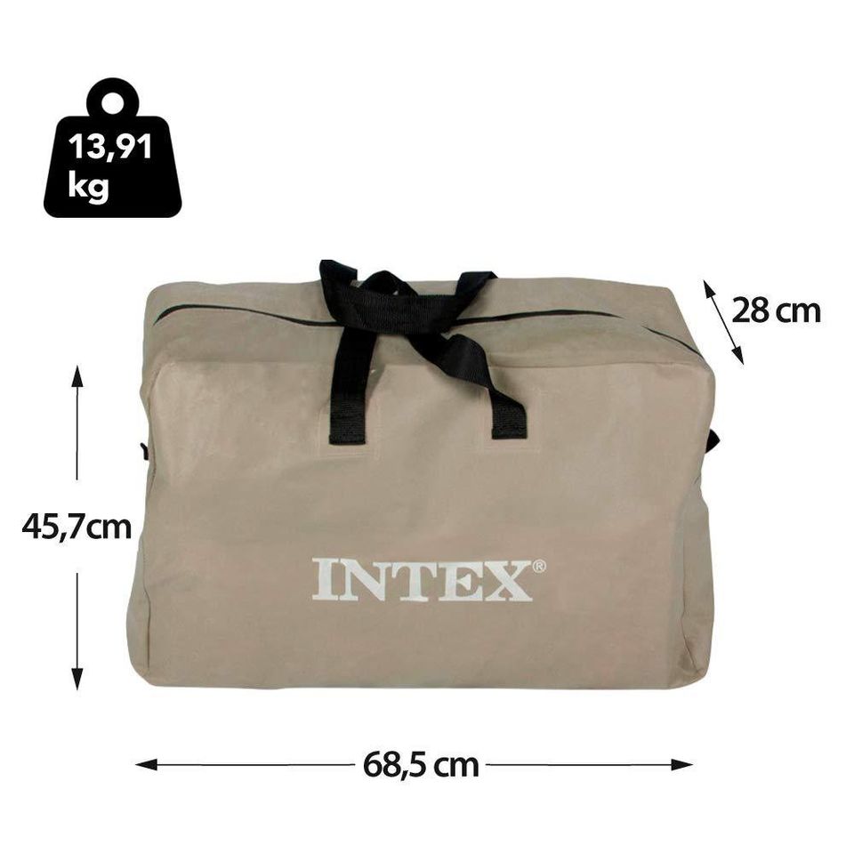 Intex Explorer K2 Yellow 2 Person Inflatable Kayak with Aluminium Oars & Air Pump