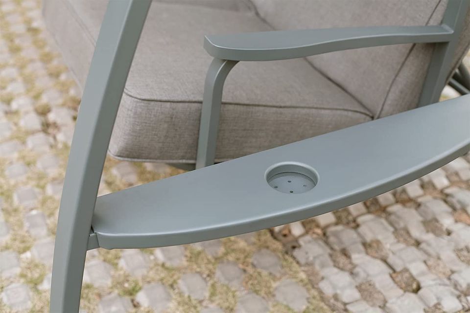 3 Person Patio Swinging Bench Chair 3-Seat Daybed Porch Swing Seater Outdoor