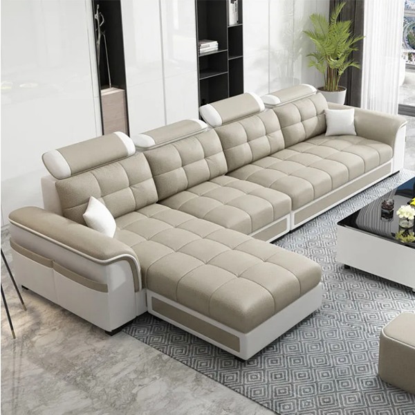 Fabric sofa size apartment simple modern technology fabric sofa package combination
