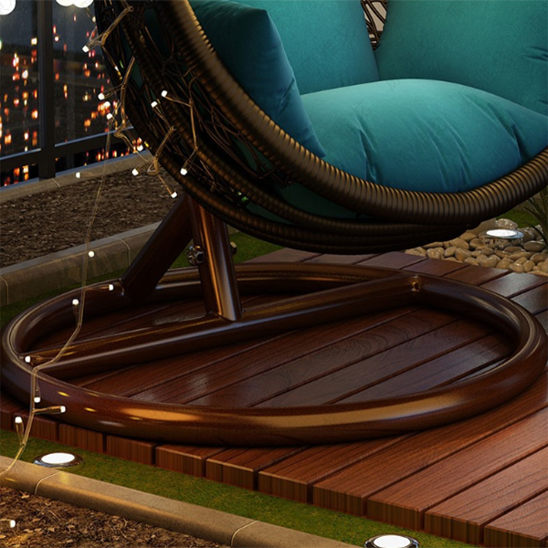 Porch swing with stand