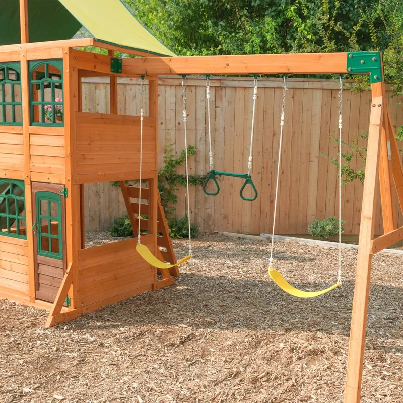 TREASURE COVE WOODEN SWING SET